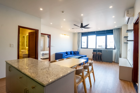 Brand new 3 bedroom apartment on the high floor for rent on Xuan Dieu street, Tay Ho