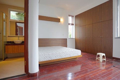 Modern and full of natural light house for rent in Tay Ho with a beautiful garden, car access