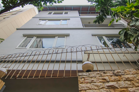 Bright and good quality house with 5 bedrooms for rent in Tay Ho, Hanoi.