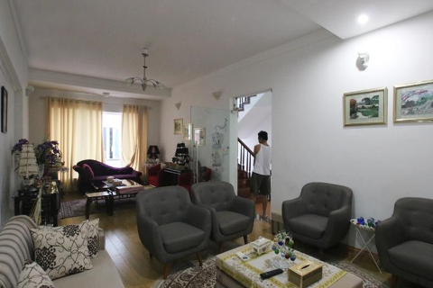 Beautiful 4 bedroom house for rent on To Ngoc Van street, Tay Ho district, Hanoi