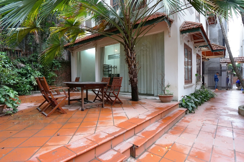 Spacious garden 4 bedroom house for rent on To Ngoc Van street, Tay Ho