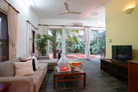 Spacious garden 4 bedroom house for rent on To Ngoc Van street, Tay Ho