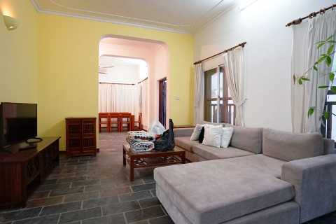 Spacious garden 4 bedroom house for rent on To Ngoc Van street, Tay Ho