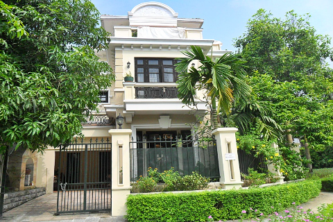 Newly renovated, spacious cornered villa for rent in Ciputra complex, Hanoi