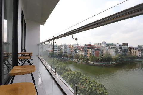 Brand new and lake view 1 bedroom apartment for rent in Tay Ho