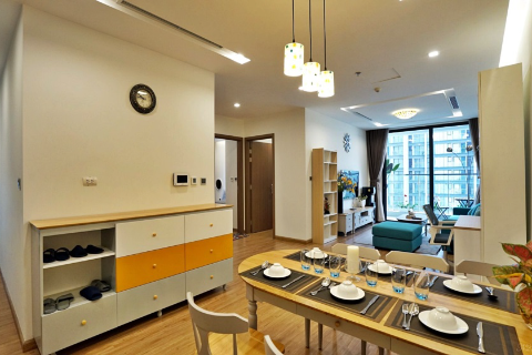 Modern design 3 bedroom apartment for rent in Vinhome Metropolis, Ba Dinh