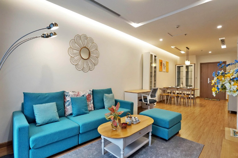 Modern design 3 bedroom apartment for rent in Vinhome Metropolis, Ba Dinh