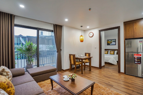 Quiet 1 bedroom apartment for rent near Lotte Center, Ba Dinh district