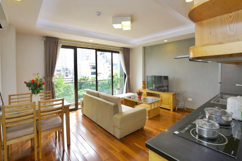 Beautiful 1 bedroom apartment for rent near Truc Bach Lake, Ba Dinh, Hanoi