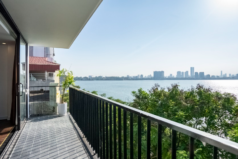 Brand new and modern 3-bedroom apartment, lake view for rent in Yen Phu Village