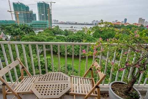 Stunning lake view apartment with 3 bedrooms for rent in Tay Ho, Hanoi