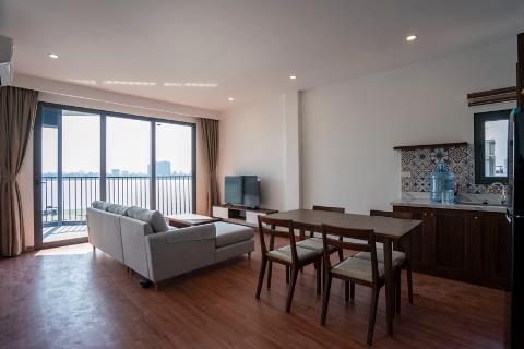Lake view 2 bedroom apartment on the top floor for rent in Quang Khanh, Tay Ho.