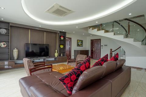 Penthouse 4 bedroom apartment with spacious balcony for rent in Tay Ho, Hanoi