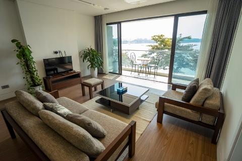 Lake view apartment with 2 bedrooms, 2 private bathrooms for rent in Lang Yen Phu, Tay Ho