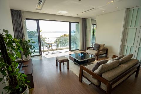Lake view apartment with 2 bedrooms, 2 private bathrooms for rent in Lang Yen Phu, Tay Ho