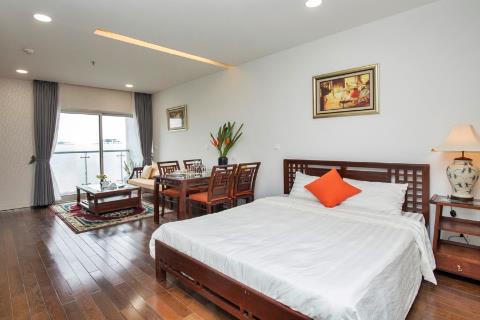 Reasonably priced studio apartment for rent in Lancaster building, Ba Dinh district