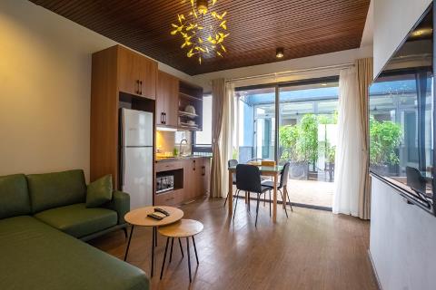 Brand new 2 bedroom apartment with a spacious balcony for rent on Au Co street, Tay Ho