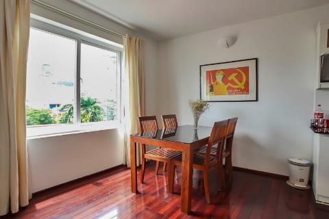 2 bedroom apartment with a spacious balcony for rent on Lac Chinh street, Truc Bach