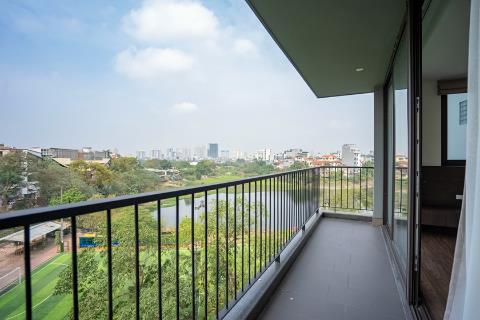 Lake view and modern 3 bedroom apartment for rent in To Ngoc Van, Tay Ho