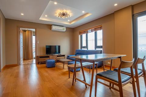 Charming 2 bedroom apartment with a nice balcony and big terrace for rent in Tay Ho, Hanoi.