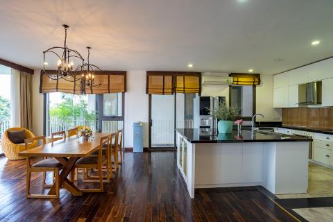 Spacious and modern 4 bedroom apartment for rent in Xom Chua, near the lake