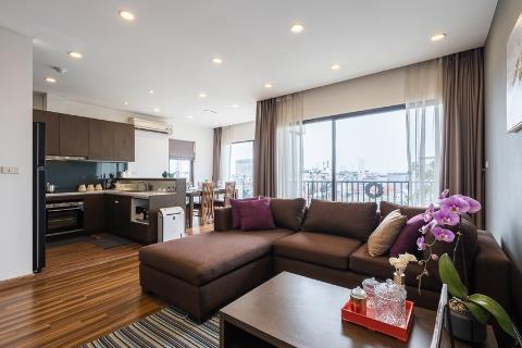 Modern and bright 2 bedroom apartment for rent on To Ngoc Van street, Tay Ho