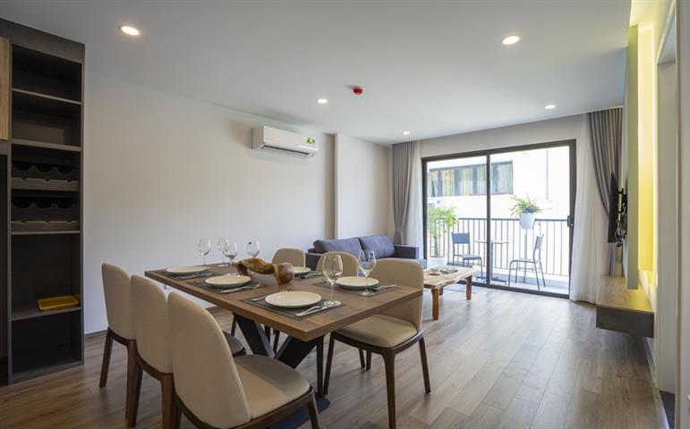 Spacious 2 bedroom apartment with a beautiful terrace for rent in Lang Yen Phu, Tay Ho