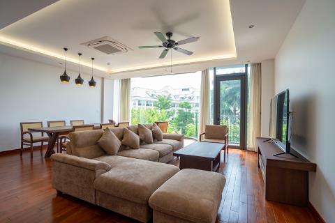 Brand new and modern 3 bedroom apartment with a beautiful view for rent on Tu Hoa Street, Tay Ho