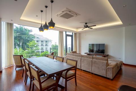 Brand new and modern 3 bedroom apartment with a beautiful view for rent on Tu Hoa Street, Tay Ho