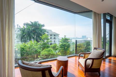 Brand new and modern 3 bedroom apartment with a beautiful view for rent on Tu Hoa Street, Tay Ho