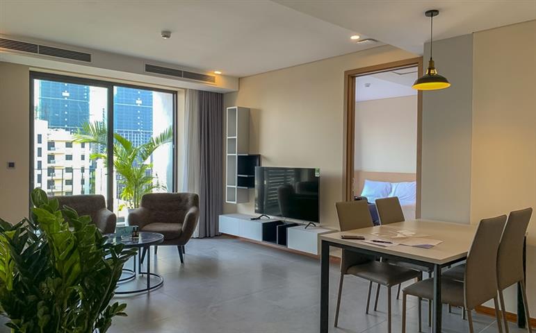 Brand new apartment with 2 bedrooms modernly designed for rent in Tay Ho