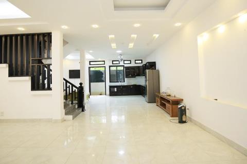 Tay Ho house for rent with 4 bedrooms, 4 private bathrooms, garden, balcony and terrace