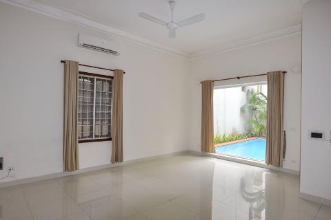 Spacious 4 bedroom villa with a swimming pool and courtyard for rent on To Ngoc Van street, Tay Ho