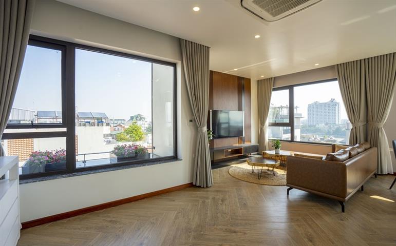 Spacious and modern 1 bedroom apartment for rent in Xuan Dieu, Tay Ho