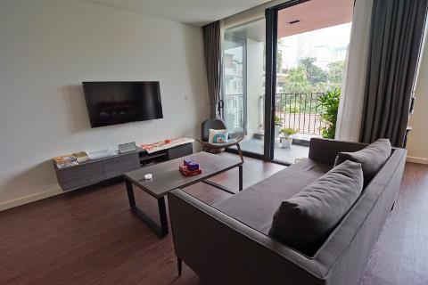 Brand new apartment with 2 bedrooms modernly designed, near supermarket and park for rent on To Ngoc Van Street, Tay Ho