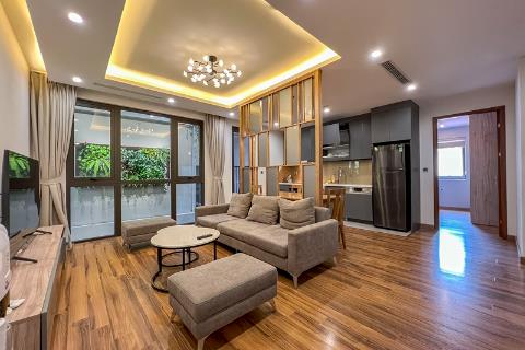 Brand new apartment with 2 bedrooms modernly designed, near supermarket and park for rent on Tu Hoa Street, Tay Ho