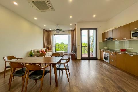 Modern and furnished 2 bedroom apartment for rent on Xom Chua street, near the lake