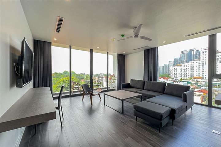 High floor 3 bedroom apartment with lake view for rent in quiet area Tay Ho