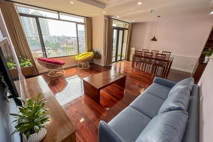 Duplex 3 bedroom apartment for rent on To Ngoc Van street, Tay Ho