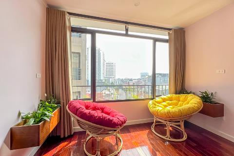 Duplex 3 bedroom apartment for rent on To Ngoc Van street, Tay Ho