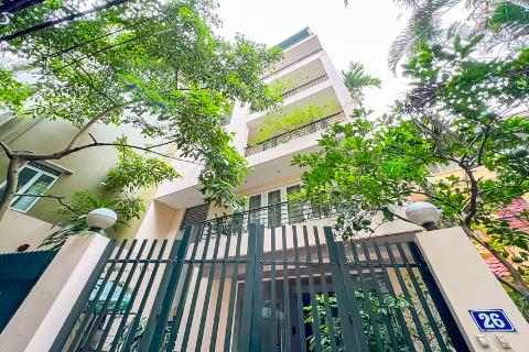Swimming pool villa of 4 bedrooms with garden for rent on Quang Khanh street, Tay Ho, Hanoi
