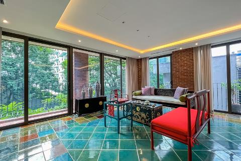 New 4-bedroom apartment for rent, unique designed on Dang Thai Mai street