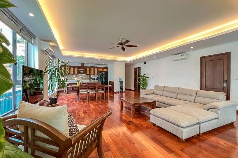 Brand new 3 bedroom apartment with a large balcony for rent on Tu Hoa street, Tay Ho