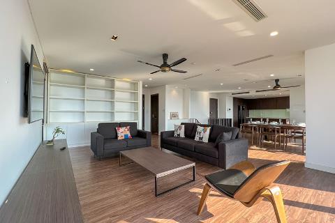 Lake view duplex 3 bedroom apartment for rent in To Ngoc Van, Tay Ho