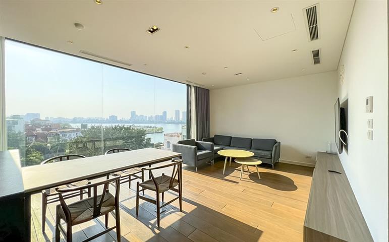 Stunning lake view and modern 2 bedroom apartment for rent in Tay Ho, Hanoi
