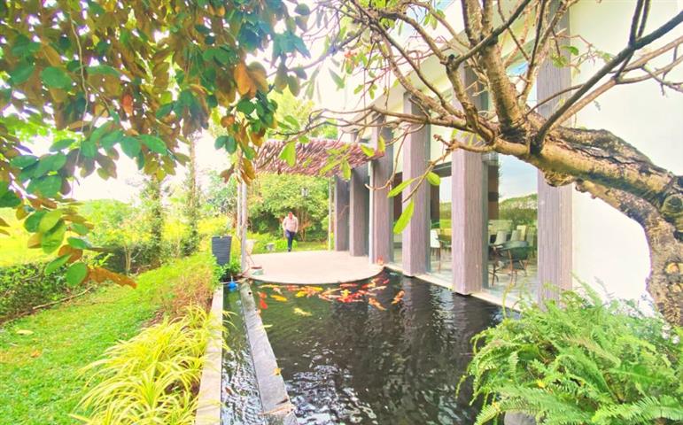 Ciputra villa for rent in Q area, area 500m2, garden with golf course view