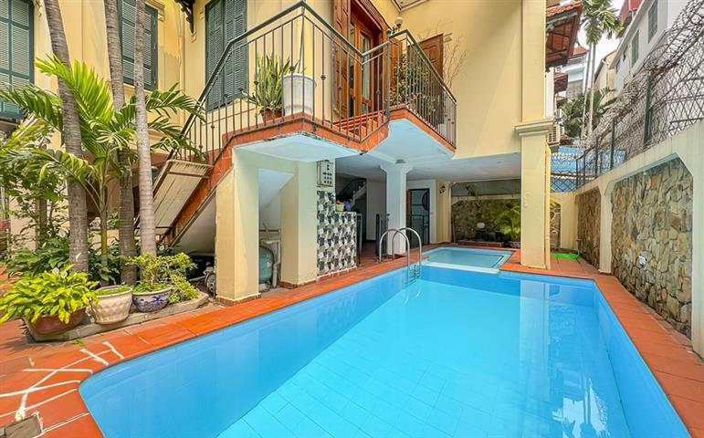 Villa to rent with swimming pool in To Ngoc Van, Tay Ho