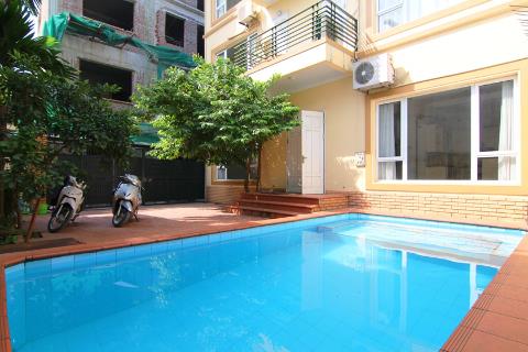 Swimming pool house with 4 bedrooms and garden for rent in Tay Ho, Hanoi