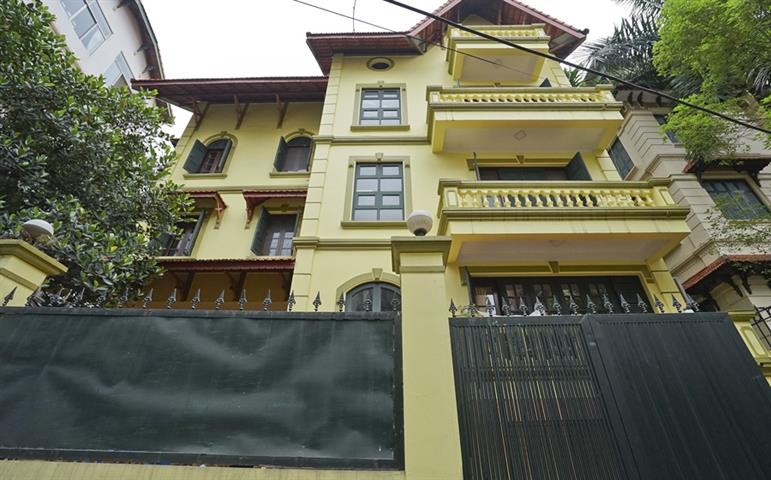 Spacious  5 bedroom Villa with Garden  for rent in To Ngoc Van, Tay Ho, Hanoi