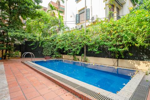 Spacious 5 bedroom villa with swimming pool and garden for rent in Dang Thai Mai, Tay Ho